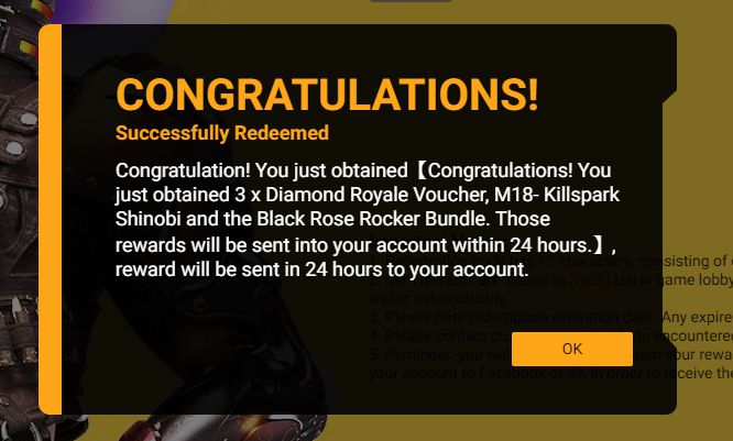 Free Fire Kill Chori Redeem code out now. Redeem now and get exited reward